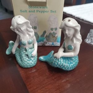 Cracker Barrel Mermaids Salt and Pepper Shakers